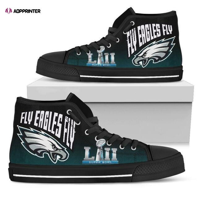 Philadelphia Eagles Super Bowl NFL Custom Canvas High Top Shoes Philadelphia Eagles Super Bowl NFL Custom Canvas High Top Shoes