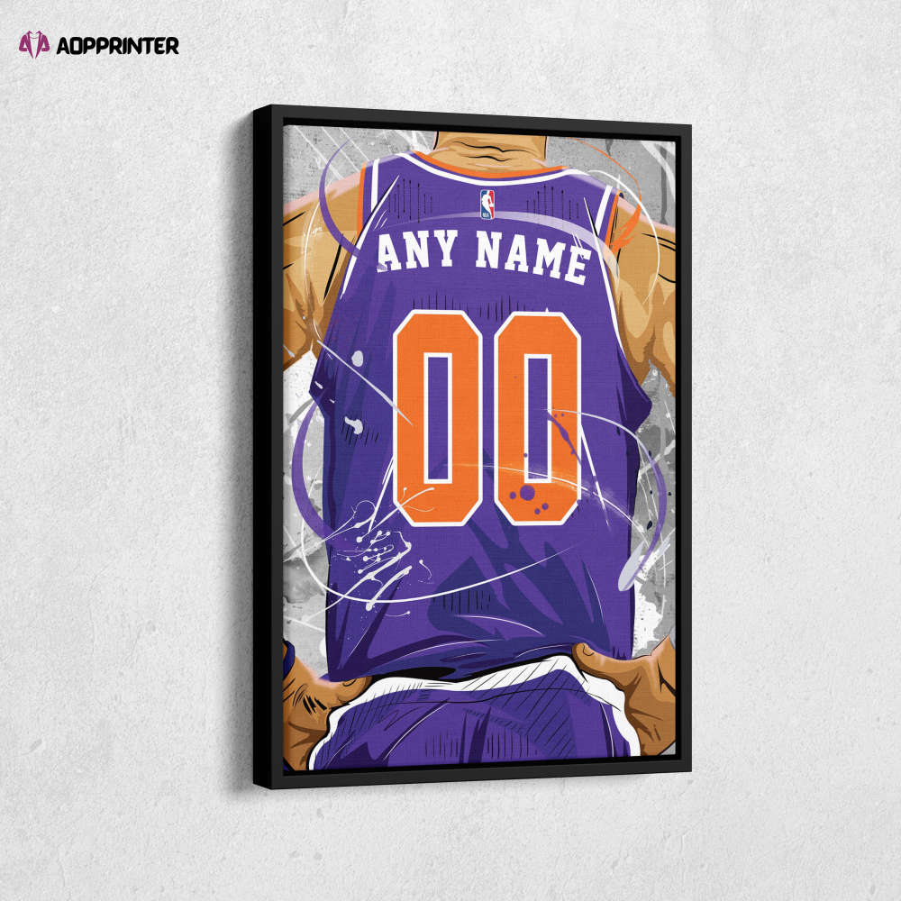 Phoenix Suns Jersey NBA Personalized Jersey Custom Name and Number Canvas Wall Art Print Home Decor Framed Poster Man Cave Gift Phoenix Suns Jersey NBA Personalized Jersey Custom Name and Number Canvas Wall Art Print Home Decor Framed Poster Man Cave Gift