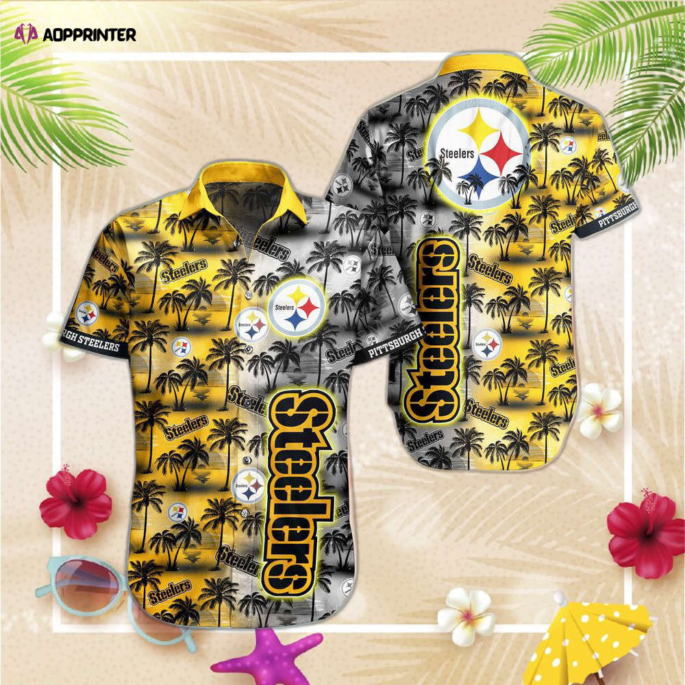 Pittsburgh Steelers NFL Hawaiian Shirts And Shorts For Fans Pittsburgh Steelers NFL Hawaiian Shirts And Shorts For Fans