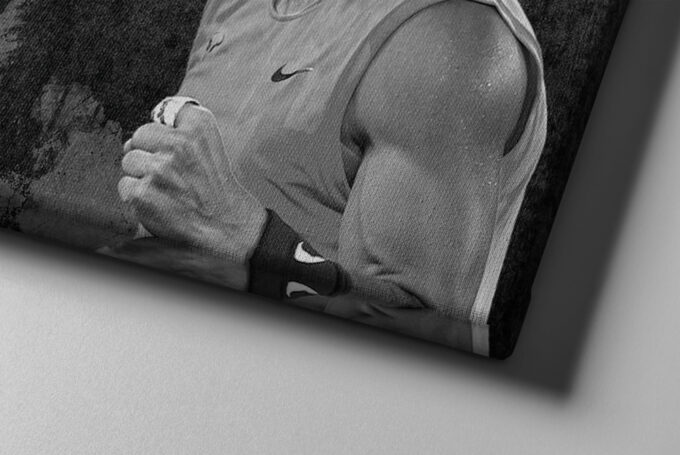 Rafael Nadal Quote Poster Tennis Canvas Unique Design Wall Art Print Hand Made Ready to Hang Custom Design