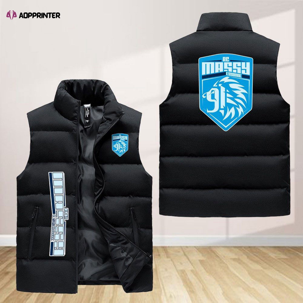 Rc Massy Essonne Sleeveless Puffer Jacket Custom For Fans Gifts Rc Massy Essonne Sleeveless Puffer Jacket Custom For Fans Gifts