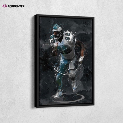 Reggie White Art Philadelphia Eagles NFL Canvas Wall Art Home Decor Framed Poster Man Cave Gift