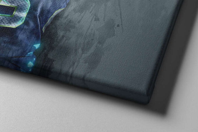 Richard Sherman Signed Poster Seattle Seahawks Canvas Unique Design Wall Art Print Hand Made Ready to Hang Custom Design