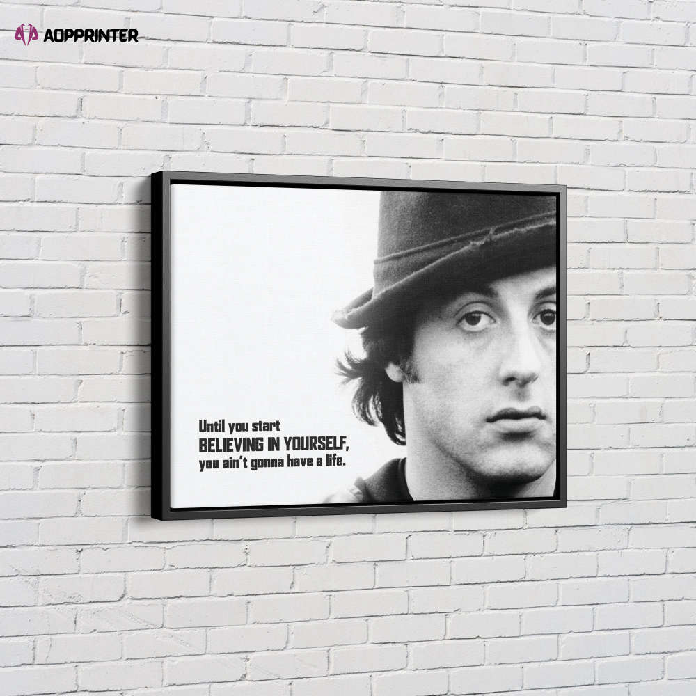 Rocky Balboa Poster Motivational Quote Canvas Unique Design Wall Art Print Hand Made Ready to Hang Custom Design Rocky Balboa Poster Motivational Quote Canvas Unique Design Wall Art Print Hand Made Ready to Hang Custom Design