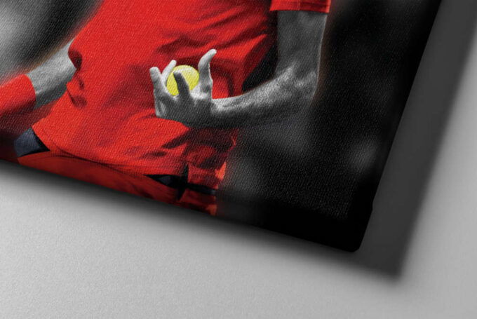 Roger Federer Quote Poster Tennis Canvas Unique Design Wall Art Print Hand Made Ready to Hang Custom Design