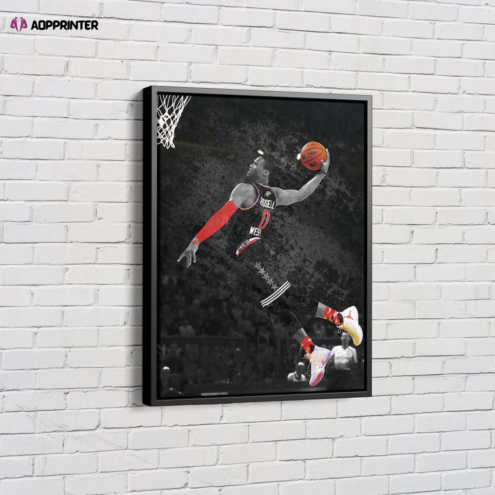 Russell Westbrook Poster Oklahoma City Thunders Basketball Canvas Unique Design Wall Art Print Hand Made Ready to Hang Custom Design Russell Westbrook Poster Oklahoma City Thunders Basketball Canvas Unique Design Wall Art Print Hand Made Ready to Hang Custom Design