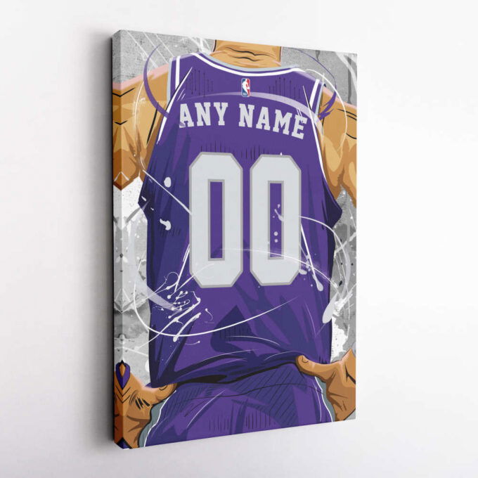 Sacramento Kings Jersey NBA Personalized Jersey Custom Name and Number Canvas Wall Art  Print Home Decor Framed Poster Man Cave Gift