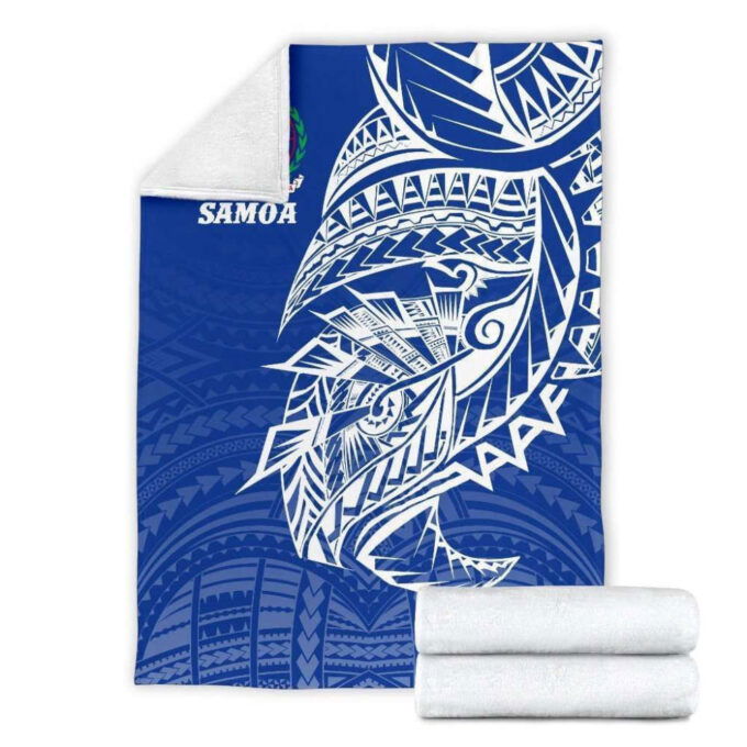Samoa Tattoo Premium Blanket Rugby Style K4