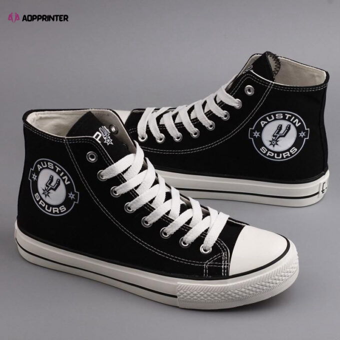 San Antonio Spurs Custom Canvas High Top Shoes