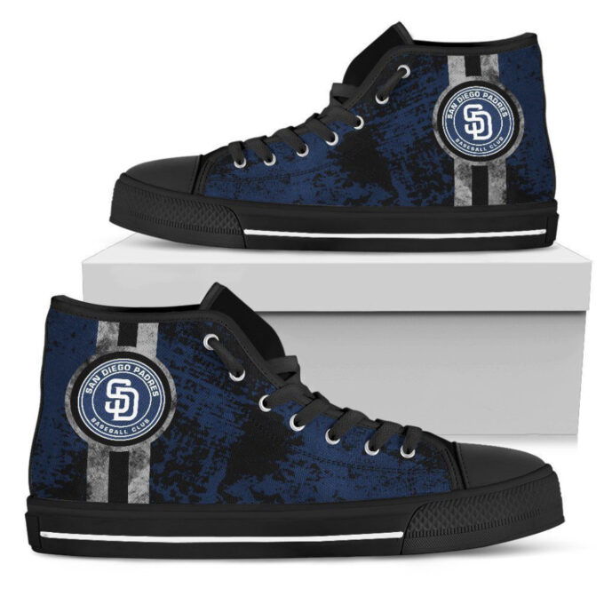 San Diego Padres MLB Baseball Custom Canvas High Top Shoes