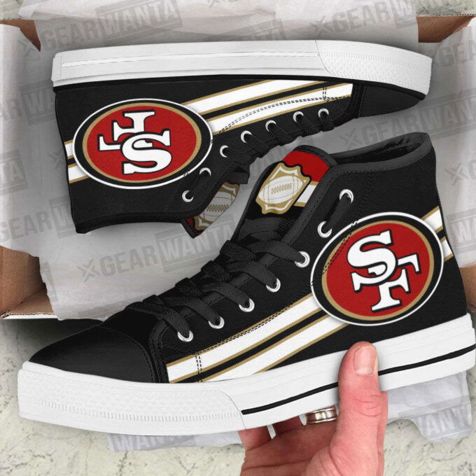 San Francisco 49ers High Top Shoes Custom For Fans