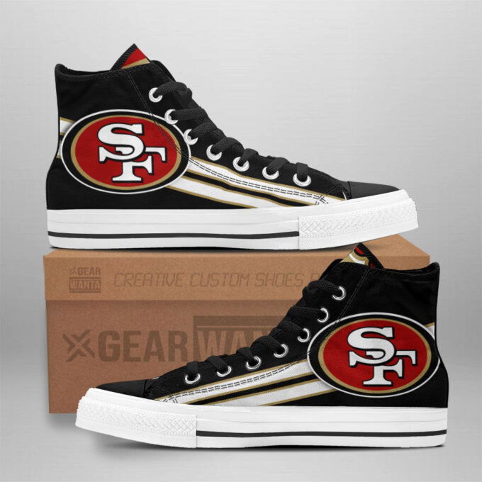 San Francisco 49ers High Top Shoes Custom For Fans