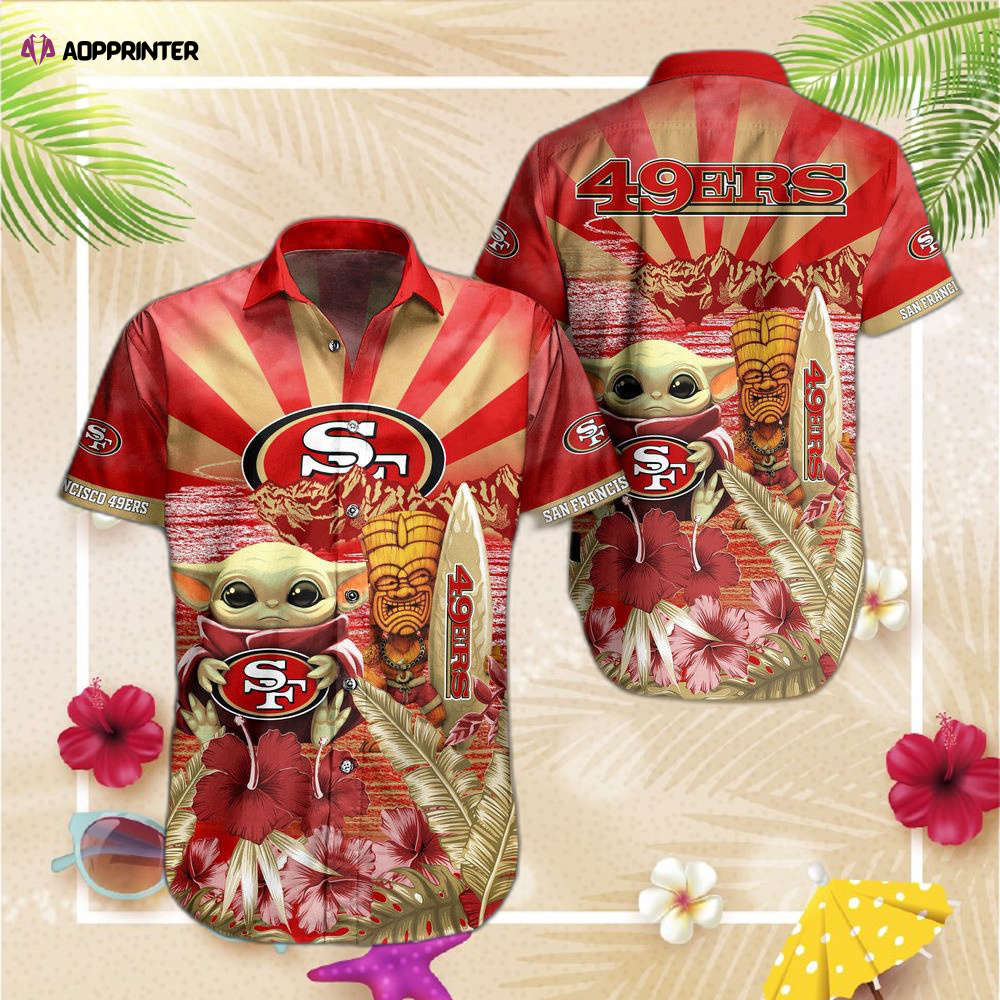 San Francisco 49ers NFL Baby Yoda Hawaiian San Francisco 49ers NFL Baby Yoda Hawaiian