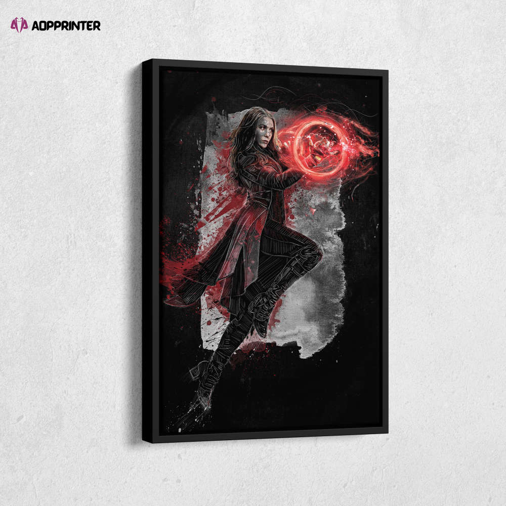 Scarlet Witch Poster Marvel Comics Art Canvas Wall Art Print Home Decor Framed Poster Gift for Kids Scarlet Witch Poster Marvel Comics Art Canvas Wall Art Print Home Decor Framed Poster Gift for Kids