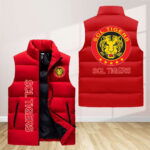 Scl Tigers Sleeveless Puffer Jacket Custom For Fans Gifts
