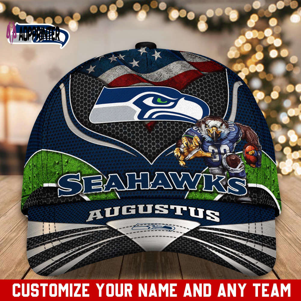 Seattle Seahawks NFL Classic CAP Hats For Fans Custom Seattle Seahawks NFL Classic CAP Hats For Fans Custom