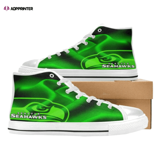 Seattle Seahawks NFL Custom Canvas High Top Shoes