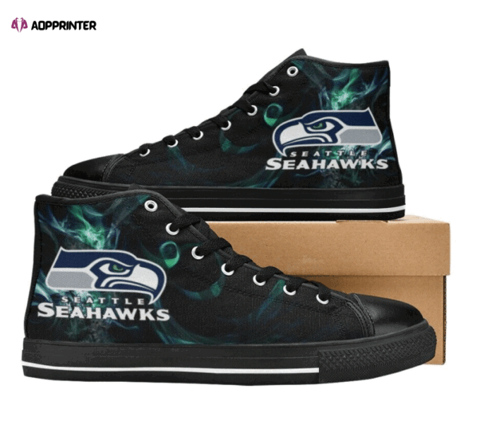 Seattle Seahawks NFL Custom Canvas High Top Shoes HT1145