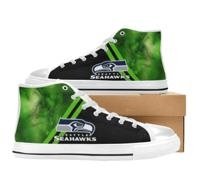 Seattle Seahawks NFL Custom Canvas High Top Shoes HT1152