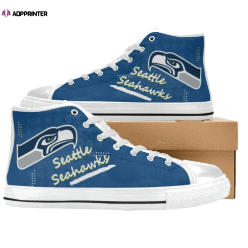 Seattle Seahawks NFL Custom Canvas High Top Shoes HT1155