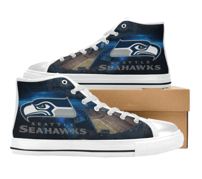 Seattle Seahawks NFL Custom Canvas High Top Shoes HT1162
