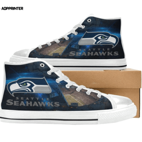 Cart 2 Seattle Seahawks NFL Custom Canvas High Top Shoes HT1162