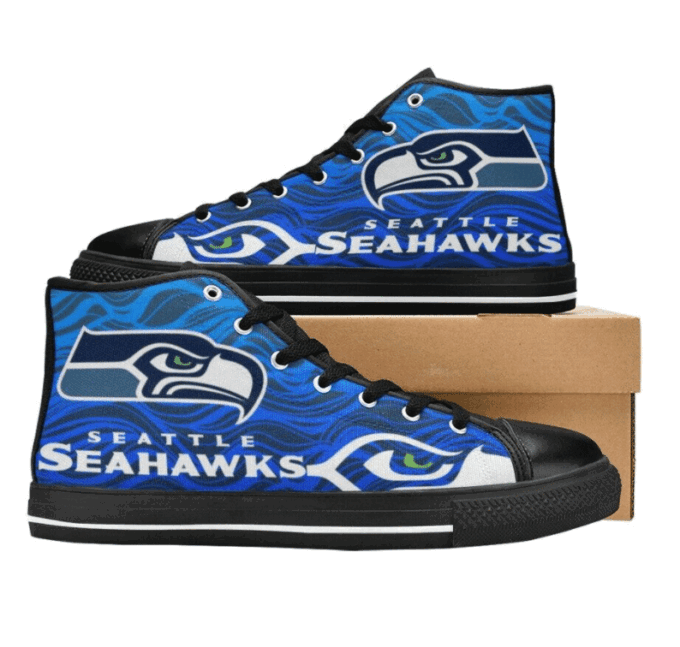 Seattle Seahawks NFL Custom Canvas High Top Shoes HT1167