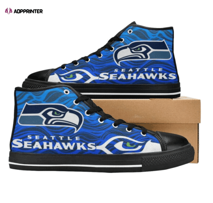 Seattle Seahawks NFL Custom Canvas High Top Shoes HT1167