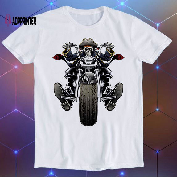 Skull Biker Pirate Harley Motorbike Ride Bike Art Slogan Joke Tee Meme Movie Music Cool Funny Gift T Shirt E200 Skull Biker Pirate Harley Motorbike Ride Bike Art Slogan Joke Tee Meme Movie Music Cool Funny Gift T Shirt E200