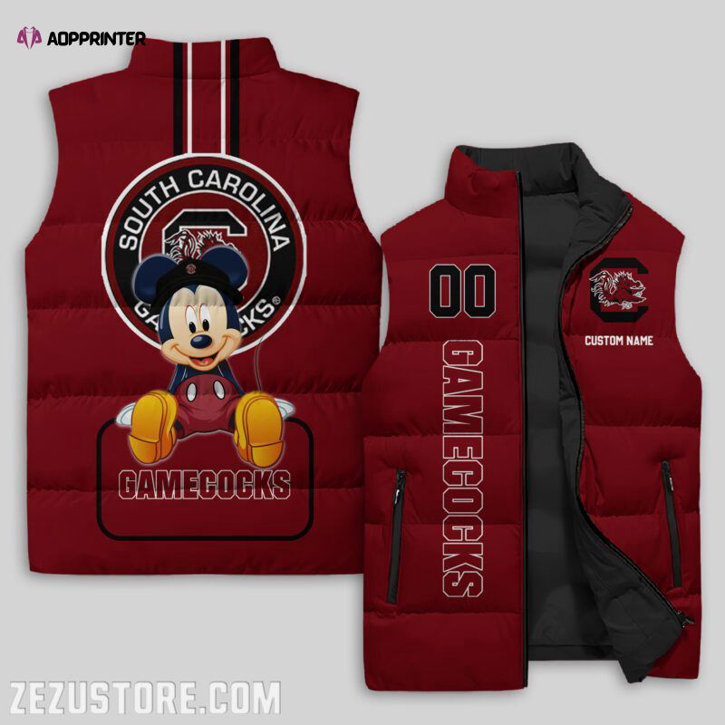 South Carolina Gamecocks NCAA Sleeveless Puffer Jacket Custom For Fans Gifts South Carolina Gamecocks NCAA Sleeveless Puffer Jacket Custom For Fans Gifts