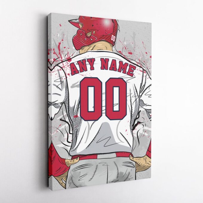 St. Louis Cardinals Jersey MLB Personalized Jersey Custom Name and Number Canvas Wall Art Home Decor Framed Poster Man Cave Gift