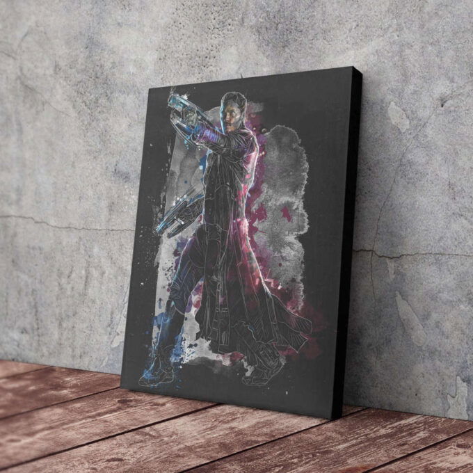 Star-Lord Poster Marvel Comics Art Canvas Wall Art Print Home Decor Framed Poster Gift for Kids