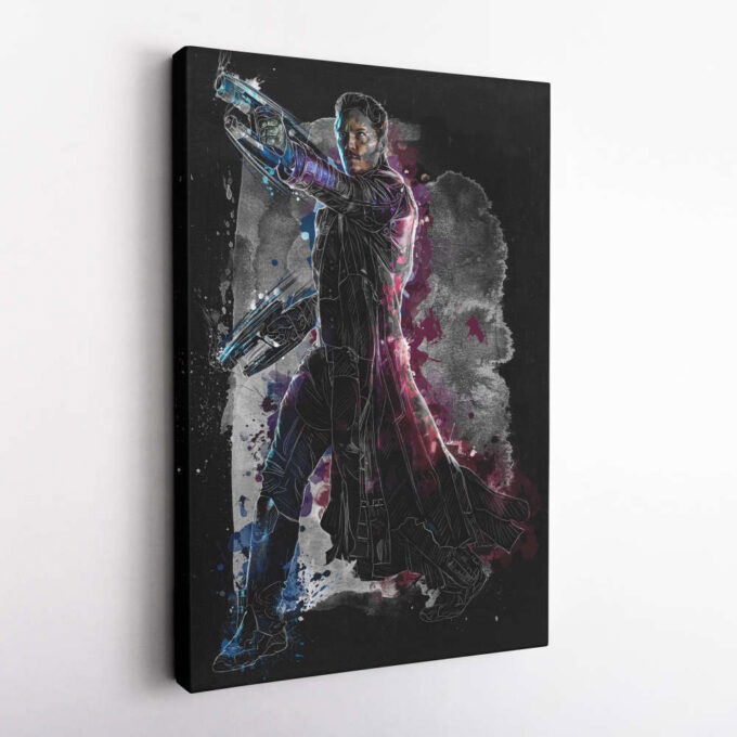 Star-Lord Poster Marvel Comics Art Canvas Wall Art Print Home Decor Framed Poster Gift for Kids