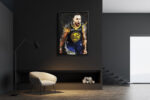 Stephen Curry Poster Painting Golden State Warriors Canvas Unique Design Wall Art Print Hand Made Ready to Hang Custom Design Stephen Curry Poster Painting Golden State Warriors Canvas Unique Design Wall Art Print Hand Made Ready to Hang Custom Design