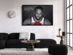 Stephen Curry Quote Poster Golden State Warriors Canvas Unique Design Wall Art Print Hand Made Ready to Hang Custom Design