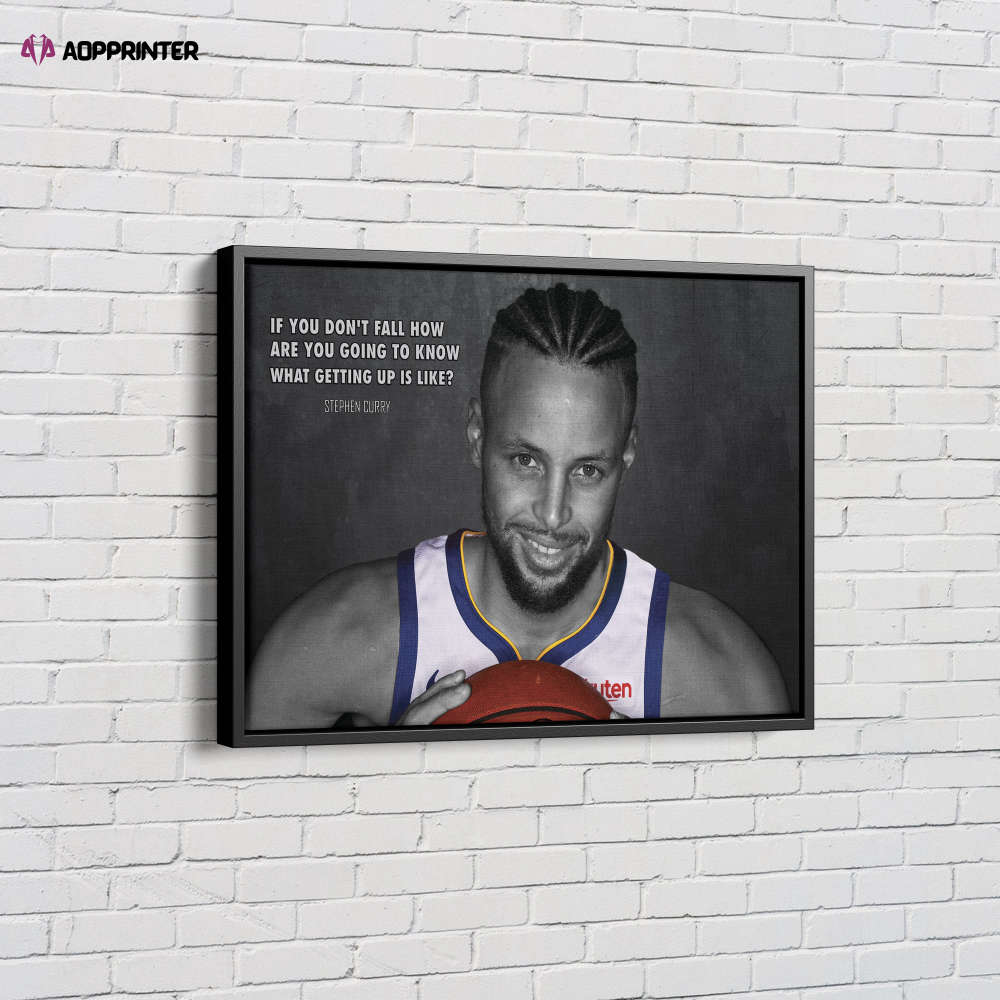 Stephen Curry Quote Poster Golden State Warriors Canvas Unique Design Wall Art Print Hand Made Ready to Hang Custom Design Stephen Curry Quote Poster Golden State Warriors Canvas Unique Design Wall Art Print Hand Made Ready to Hang Custom Design