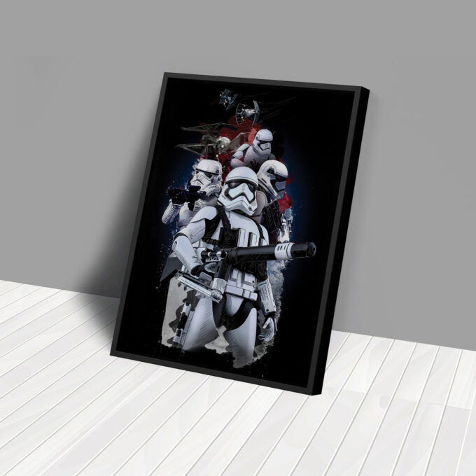 Stormtroopers Poster Star Wars Art Canvas Wall Art Print Home Decor Framed Poster Gift for Kids