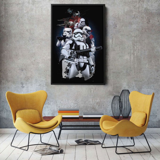 Stormtroopers Poster Star Wars Art Canvas Wall Art Print Home Decor Framed Poster Gift for Kids