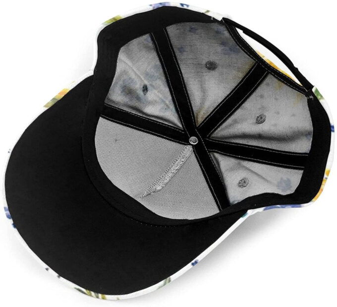 Sunflower Print Casual Baseball Cap Adjustable Twill Sports Dad Hats for Unisex