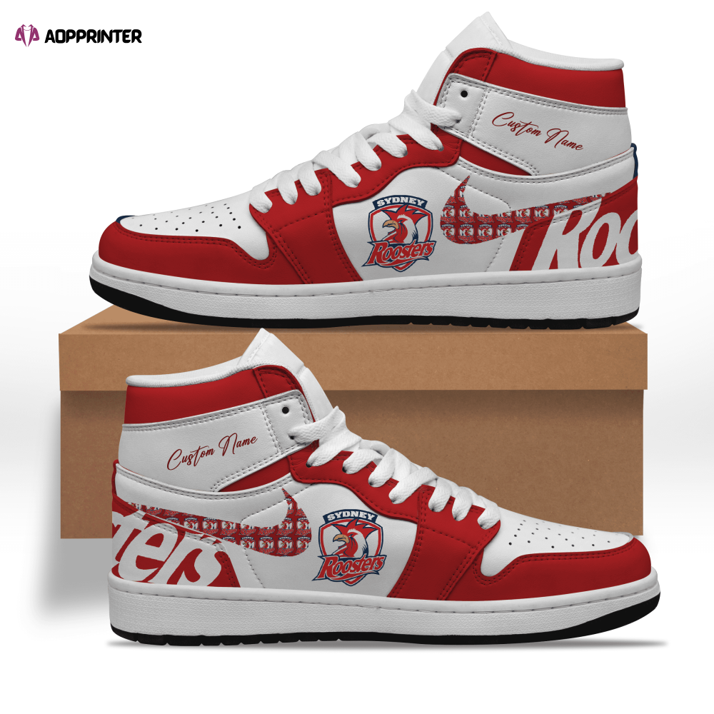 Sydney Roosters NRL Air Jordan 1 Sneakers High Top For Fans Sydney Roosters NRL Air Jordan 1 Sneakers High Top For Fans