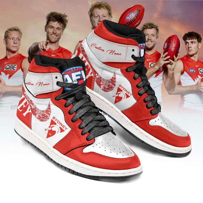 Sydney Swans AFL Personalized Air Jordan 1 Sneakers High Top For Fans