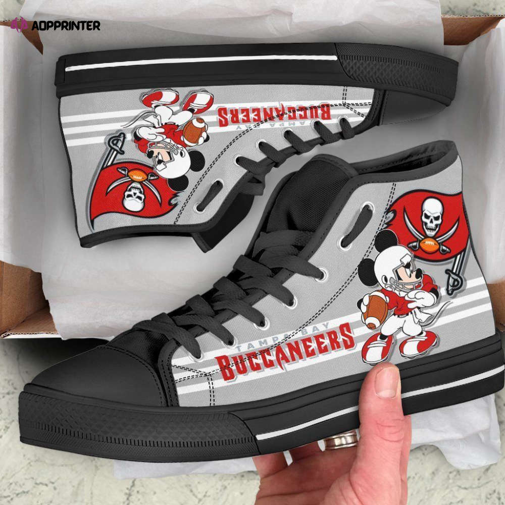 Tampa Bay Buccaneers High Top Shoes Custom Mickey For Fans Tampa Bay Buccaneers High Top Shoes Custom Mickey For Fans