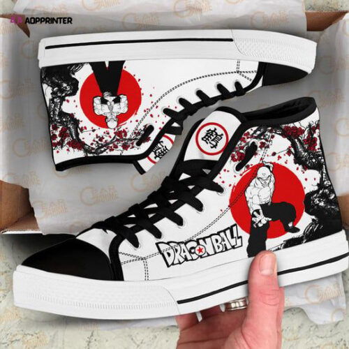 Tenshinhan High Top Canvas Shoes Custom Dragon Ball Japan Style For Fans