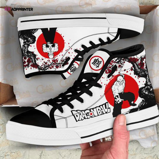 Tenshinhan High Top Canvas Shoes Custom Dragon Ball Japan Style For Fans Tenshinhan High Top Canvas Shoes Custom Dragon Ball Japan Style For Fans