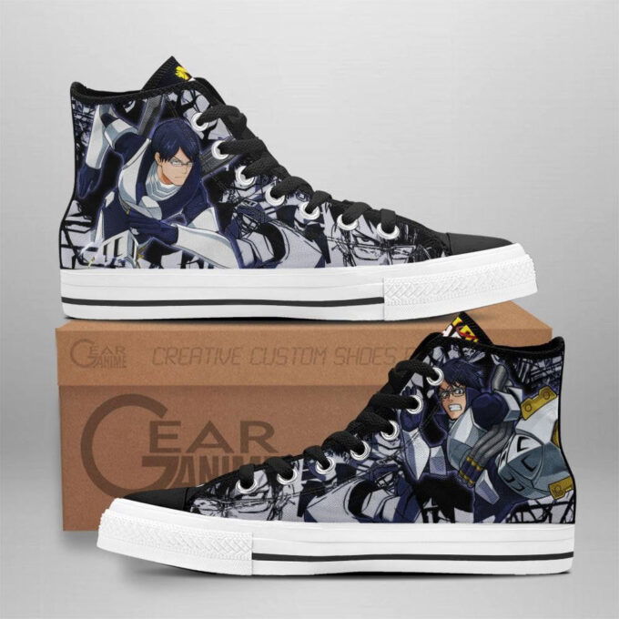 Tenya Iida High Top Shoes Custom My Hero Academia Anime For Fans