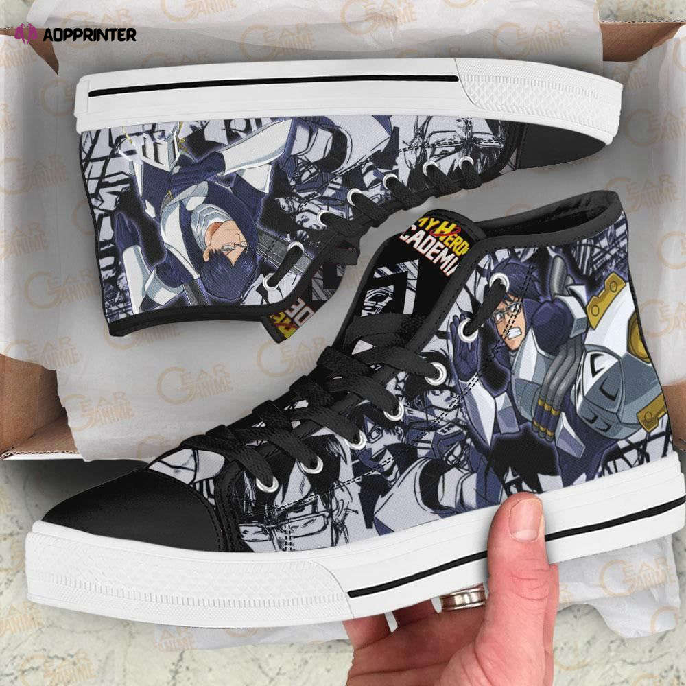 Tenya Iida High Top Shoes Custom My Hero Academia Anime For Fans Tenya Iida High Top Shoes Custom My Hero Academia Anime For Fans