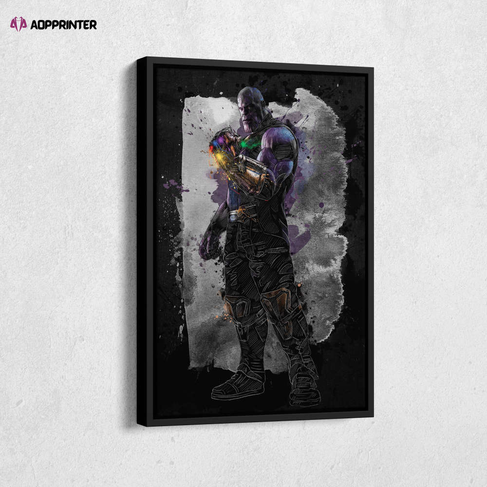 Thanos Poster Marvel Comics Art Canvas Wall Art Print Home Decor Framed Poster Gift for Kids Thanos Poster Marvel Comics Art Canvas Wall Art Print Home Decor Framed Poster Gift for Kids
