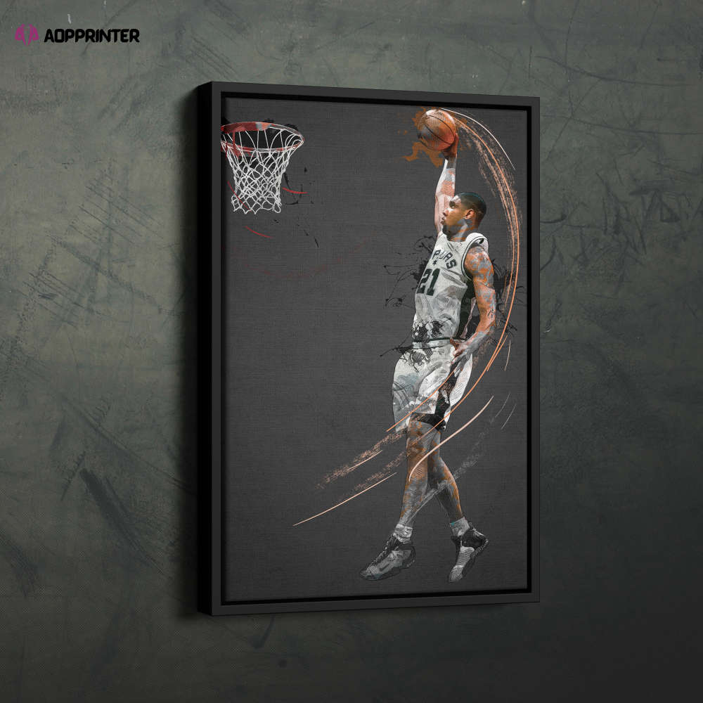 Tim Duncan Art Dunk San Antonio Spurs NBA Wall Art Home Decor Hand Made Poster Canvas Print Tim Duncan Art Dunk San Antonio Spurs NBA Wall Art Home Decor Hand Made Poster Canvas Print