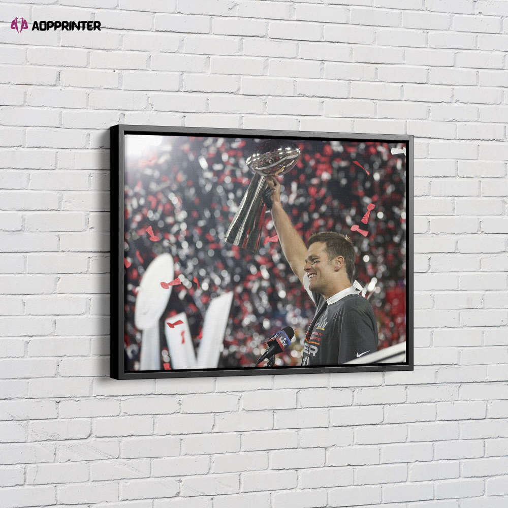 Tom Brady MVP SuperBOWL Celebration Poster Buccaneers Canvas Unique Design Wall Art Print Hand Made Ready to Hang Custom Design Tom Brady MVP SuperBOWL Celebration Poster Buccaneers Canvas Unique Design Wall Art Print Hand Made Ready to Hang Custom Design