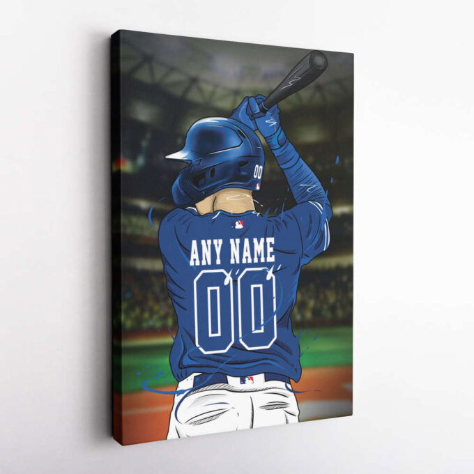 Toronto Blue Jays Jersey MLB Personalized Jersey Custom Name and Number Canvas Wall Art Print Home Decor Framed Poster Man Cave Gift